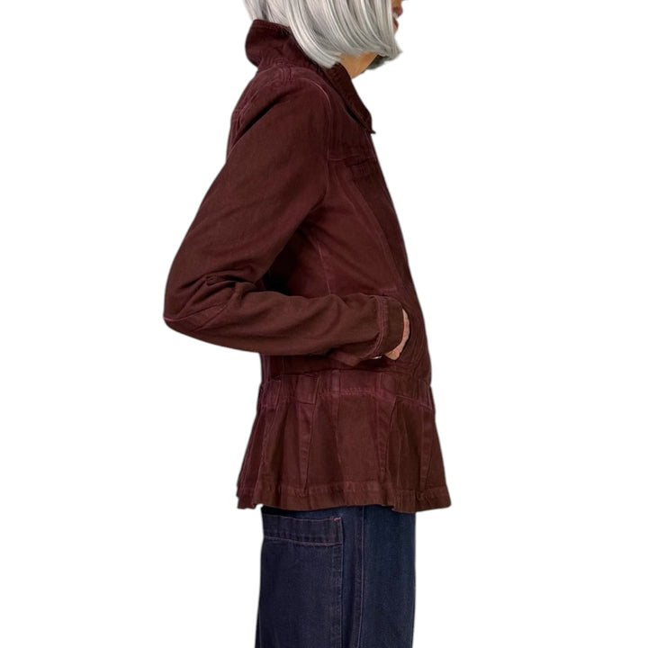 DENIM PEPLUM JACKET