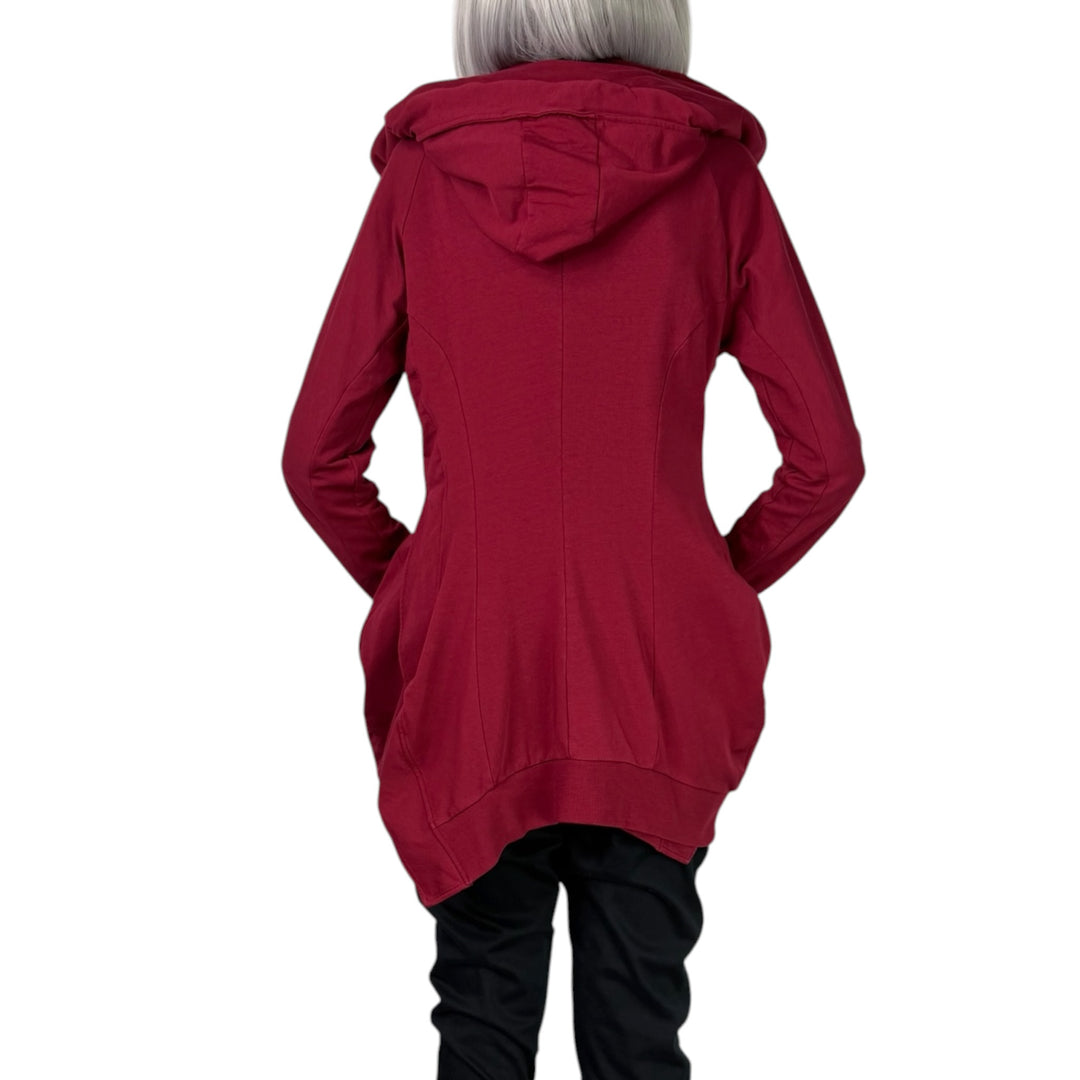 FITTED FLEECE ZIP FRONT HOODIE