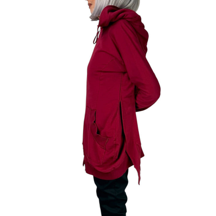 FITTED FLEECE ZIP FRONT HOODIE