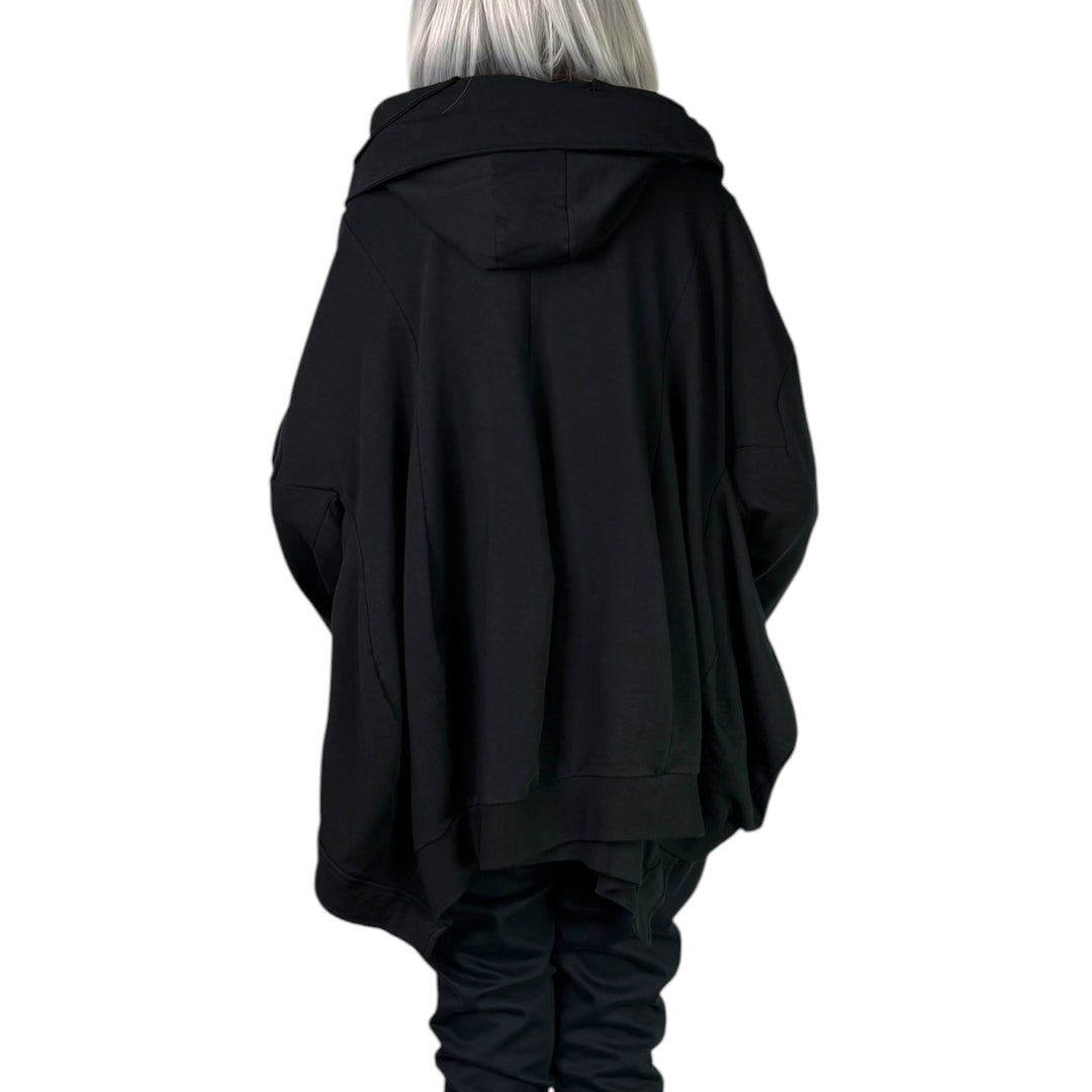 OVERSIZED FLEECE ZIP FRONT HOODIE