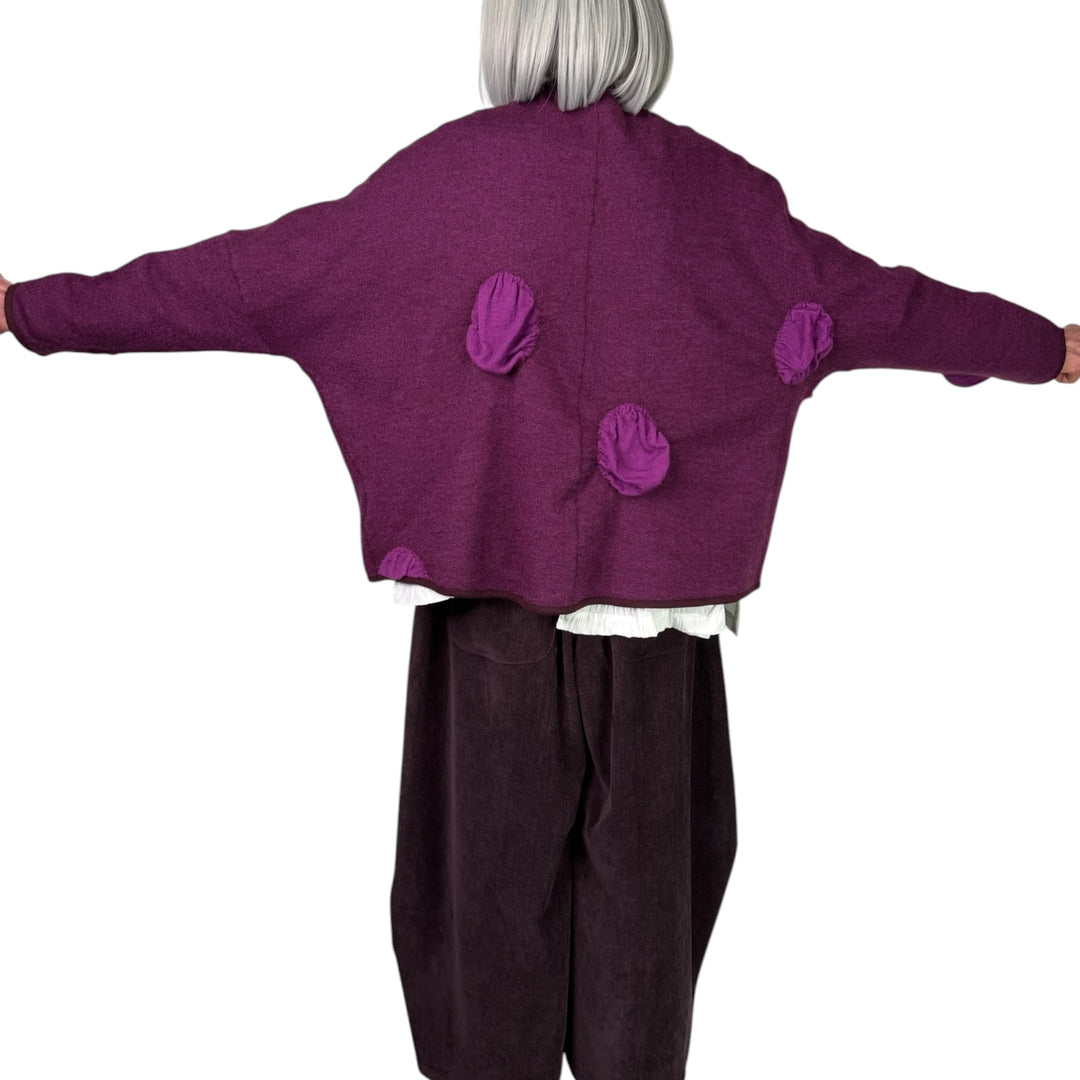 DOTS ON KNIT CARDIGAN