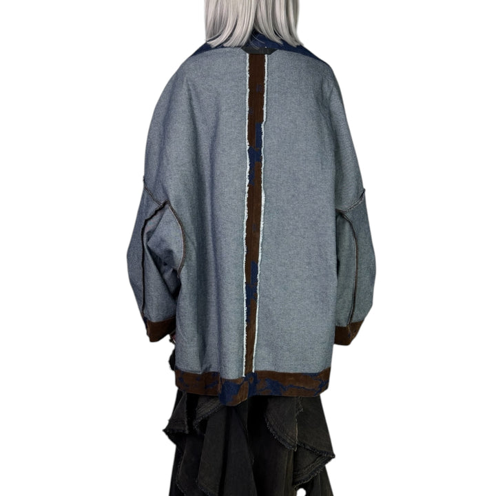 FLOCKED DENIM JACKET