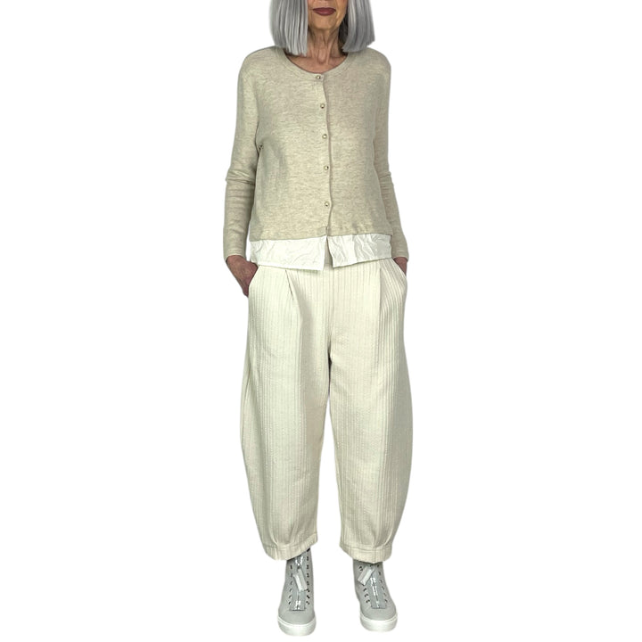TORO CARDIGAN W/CRINKLE HEM