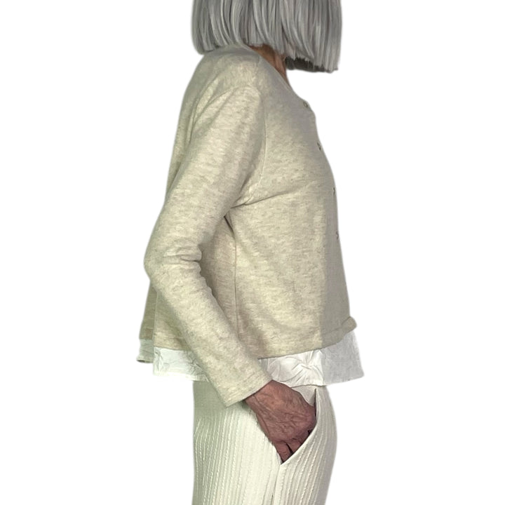 TORO CARDIGAN W/CRINKLE HEM