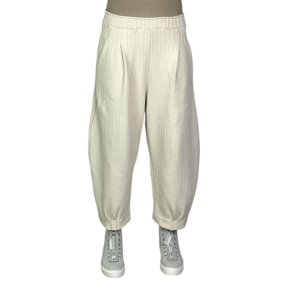 BIANCO TEXTURED STRIPE PANT