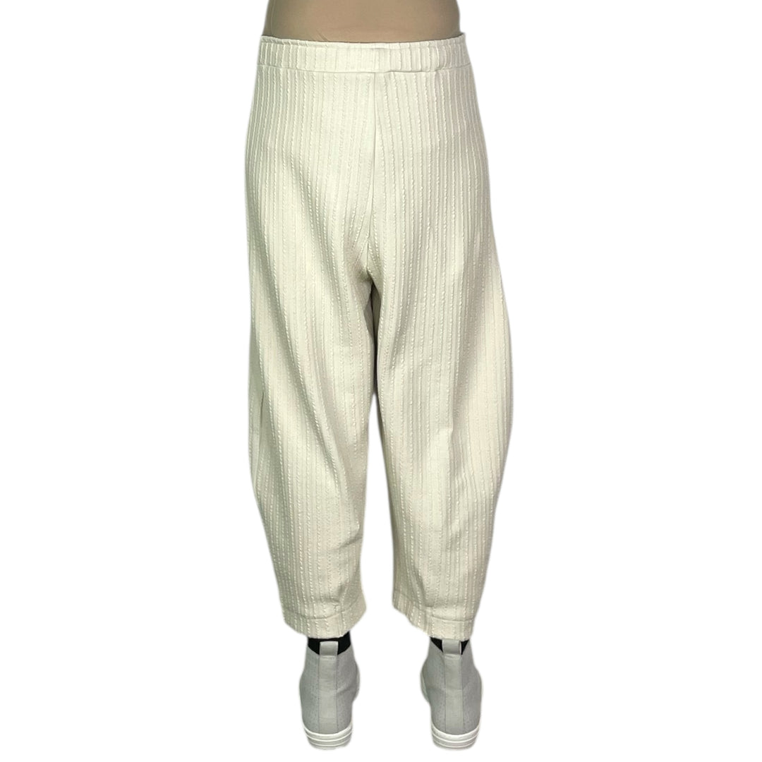 BIANCO TEXTURED STRIPE PANT