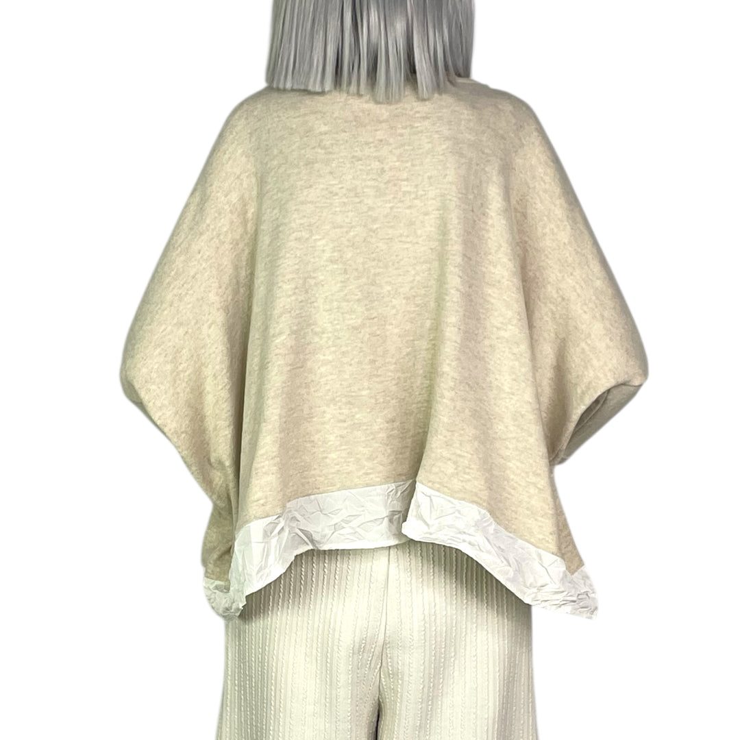 BAMBOO CROP TOP W/CRINKLE HEM