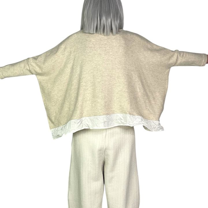 BAMBOO CROP TOP W/CRINKLE HEM