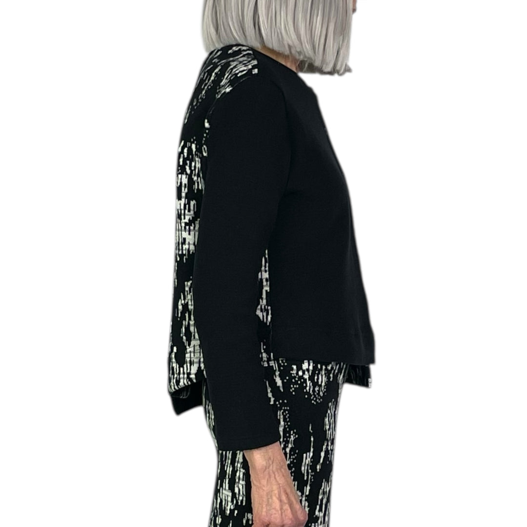 INGLESE SOLID/PRINT CARDIGAN
