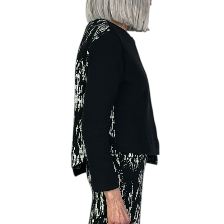 INGLESE SOLID/PRINT CARDIGAN