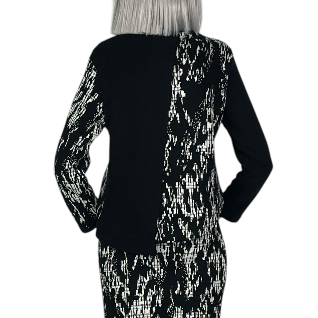INGLESE SOLID/PRINT CARDIGAN