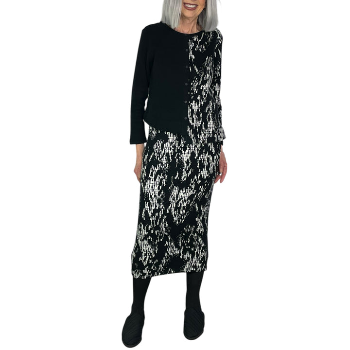 LILLA FANTASIA PRINT SLIM SKIRT
