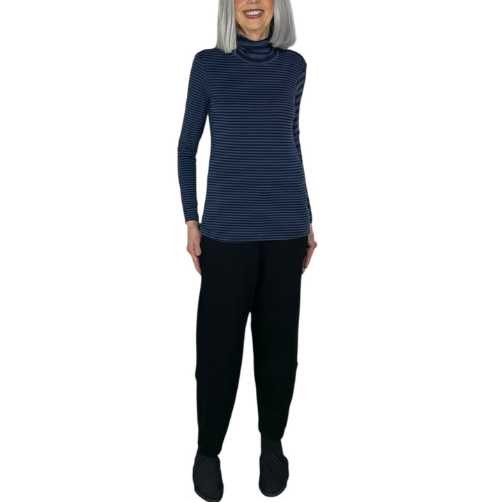 BENNI MIXED STRIPE TURTLENECK