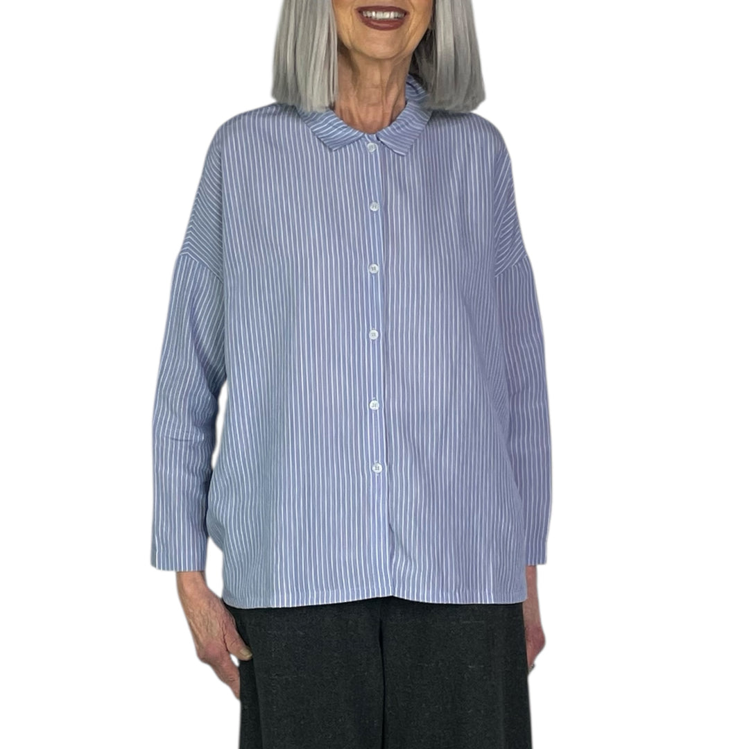 PIRRI STRIPED BASIC SHIRT