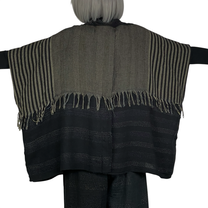 WOVEN HANDLOOM PONCHO TOP