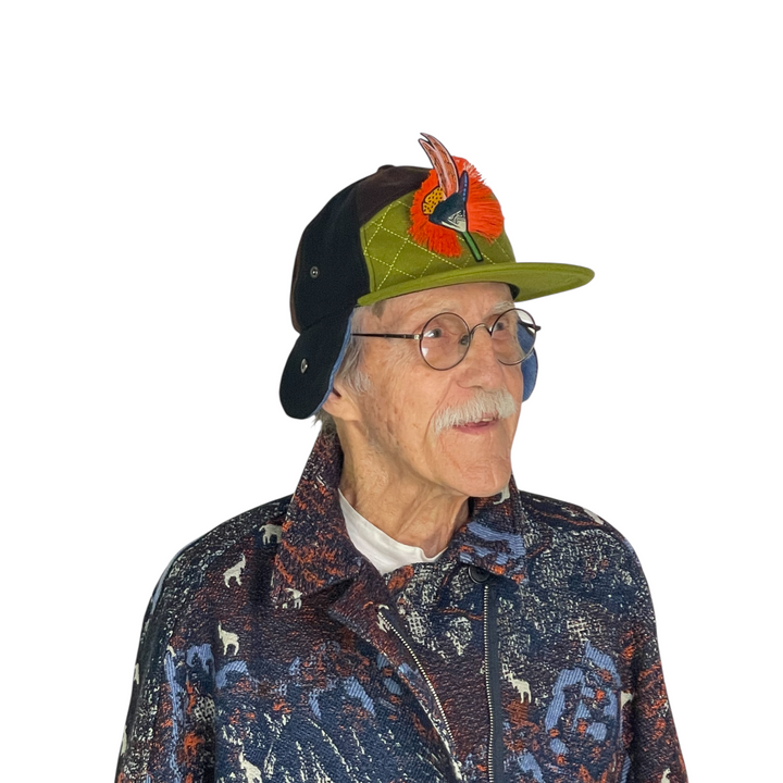 FEATHER CAP W/EAR FLAPS