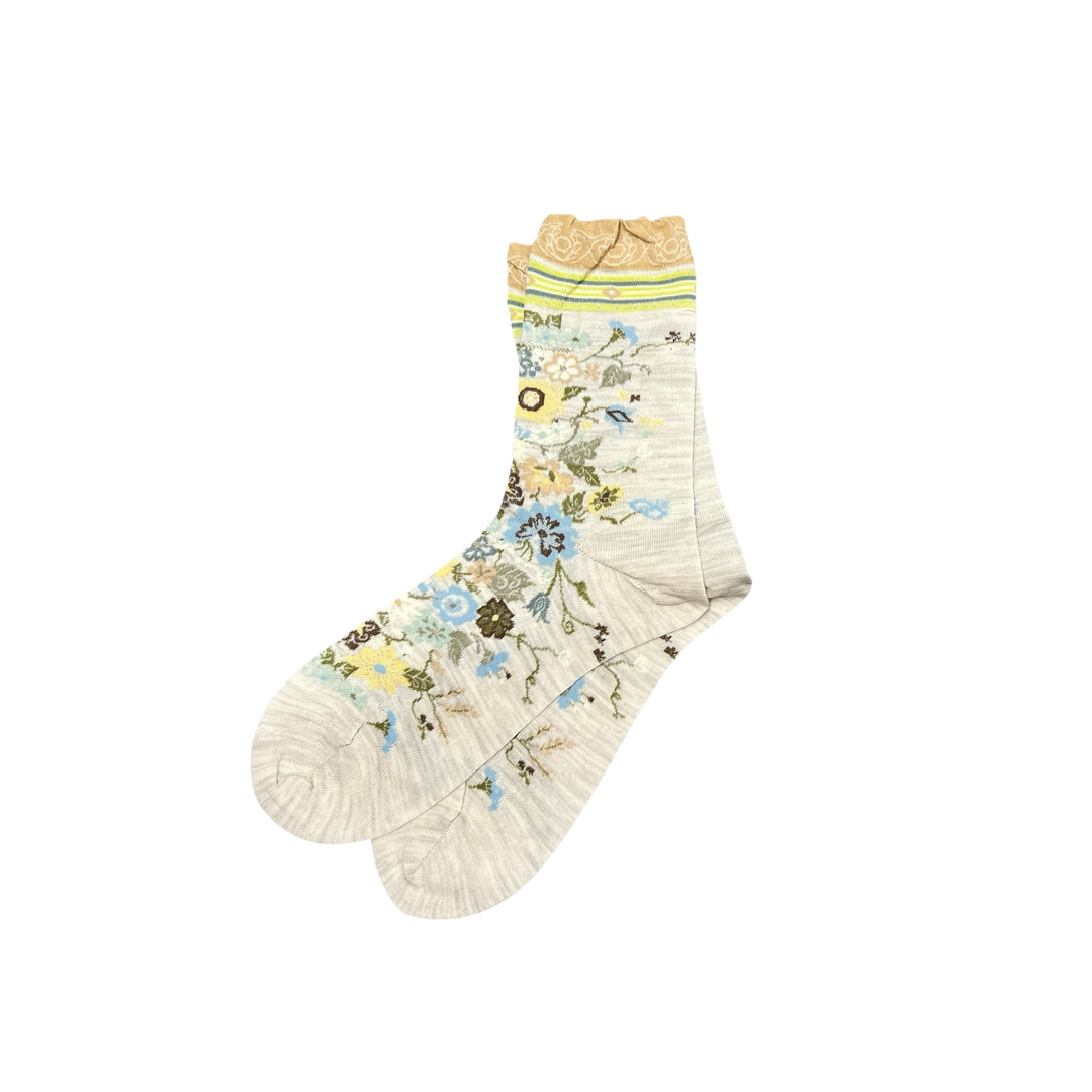 HAPPY FLOWER ANKLE SOCKS