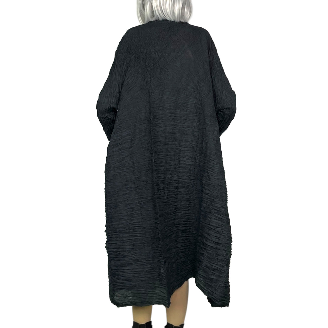 HORIZONTAL PLEAT DRESS