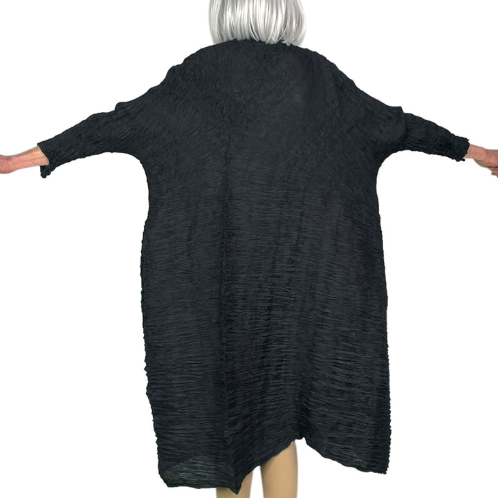 HORIZONTAL PLEAT DRESS