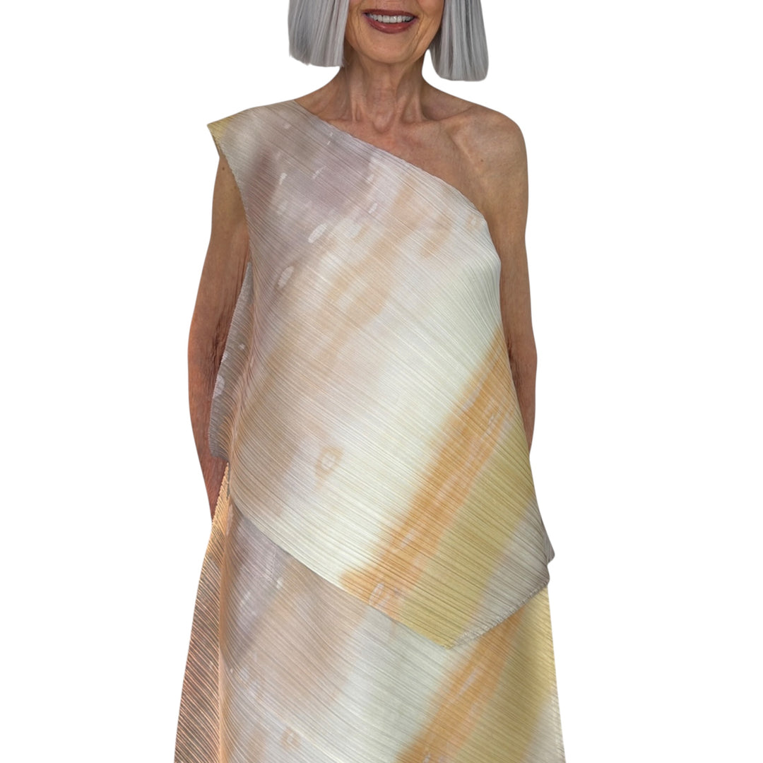 SEA BUBBLE ONE-SHOULDER TOP