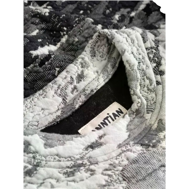 UNISEX HORSE GREYSCALE SWEATER