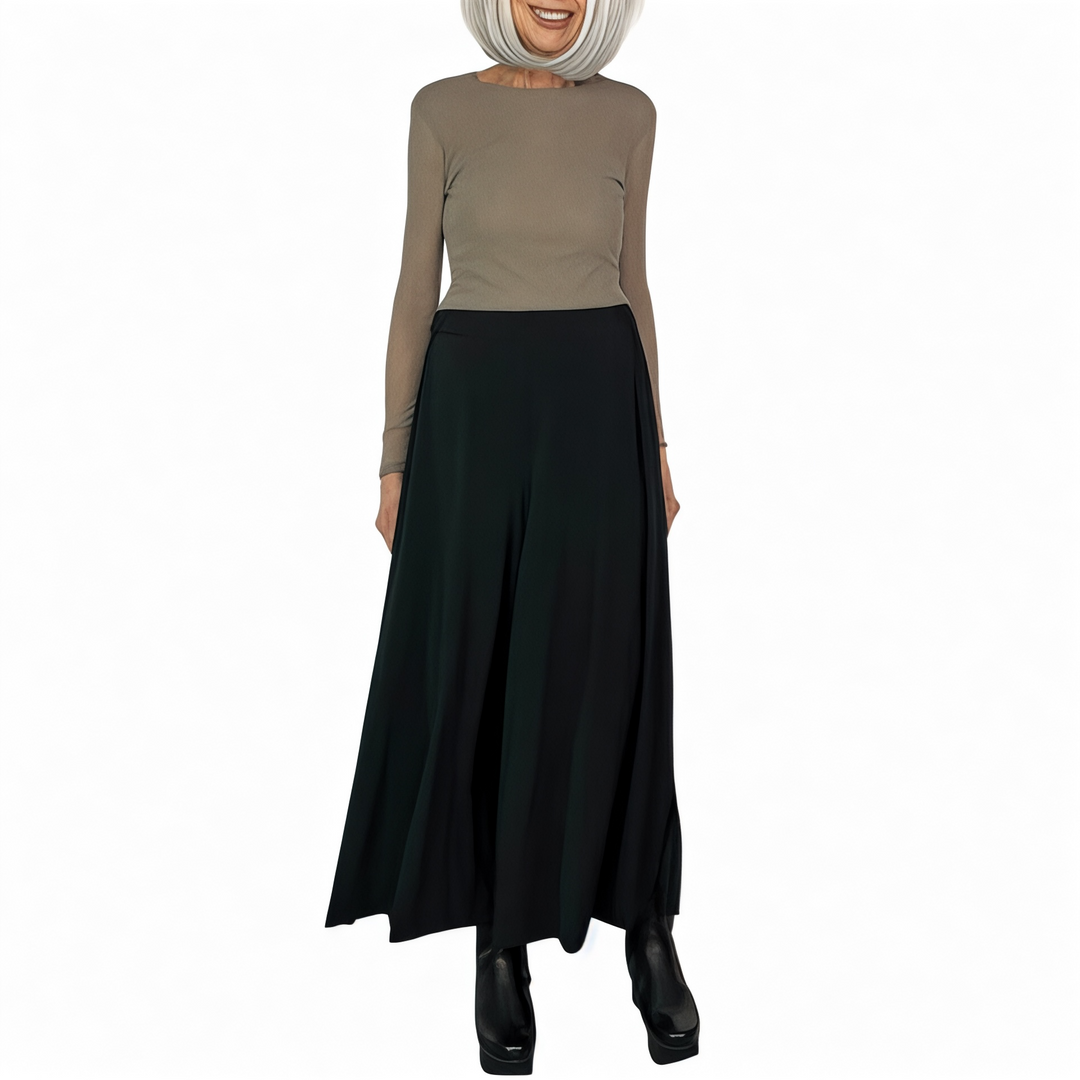 DRAPE JERSEY-68 WIDE LEG PANT