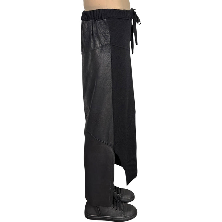 KNIT & ECO SUEDE SLIM SKIRT