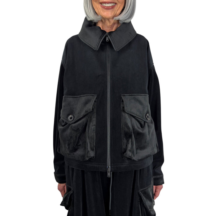VELVETEEN BLOUSON JACKET