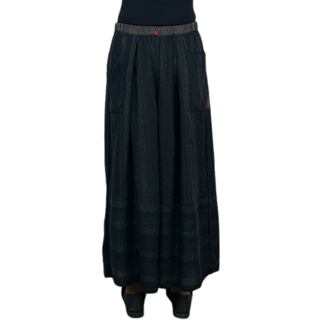 WOVEN HANDLOOM WIDE LEG LANTERN PANT