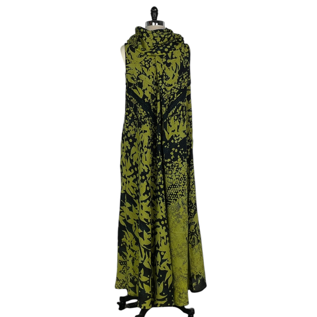 TWILIGHT PRINT COWL NECK MAXI DRESS