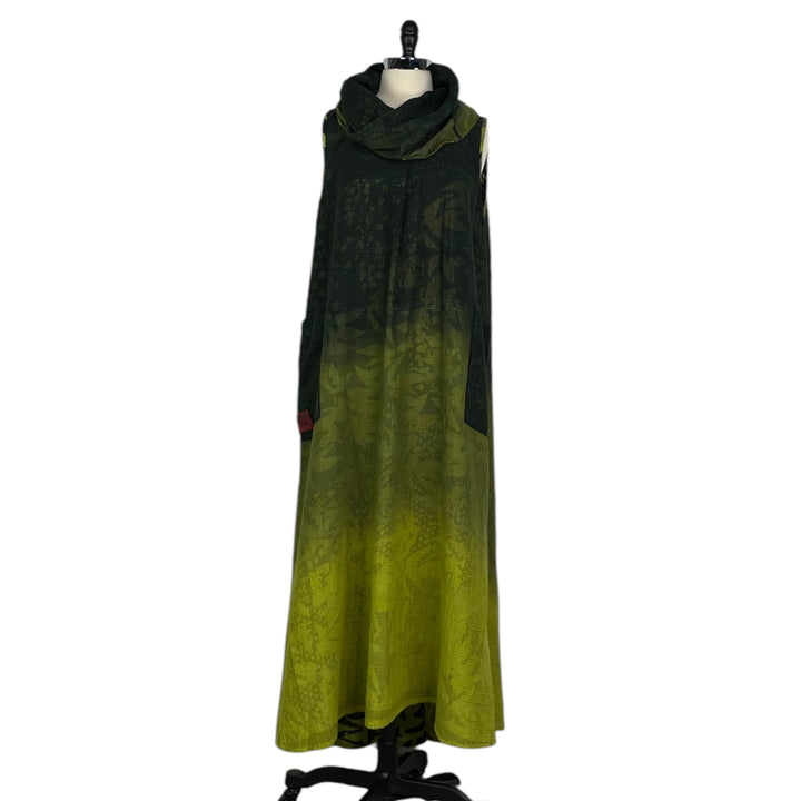 TWILIGHT PRINT COWL NECK MAXI DRESS