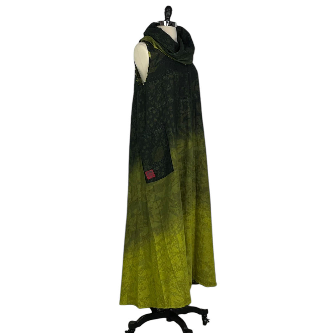 TWILIGHT PRINT COWL NECK MAXI DRESS