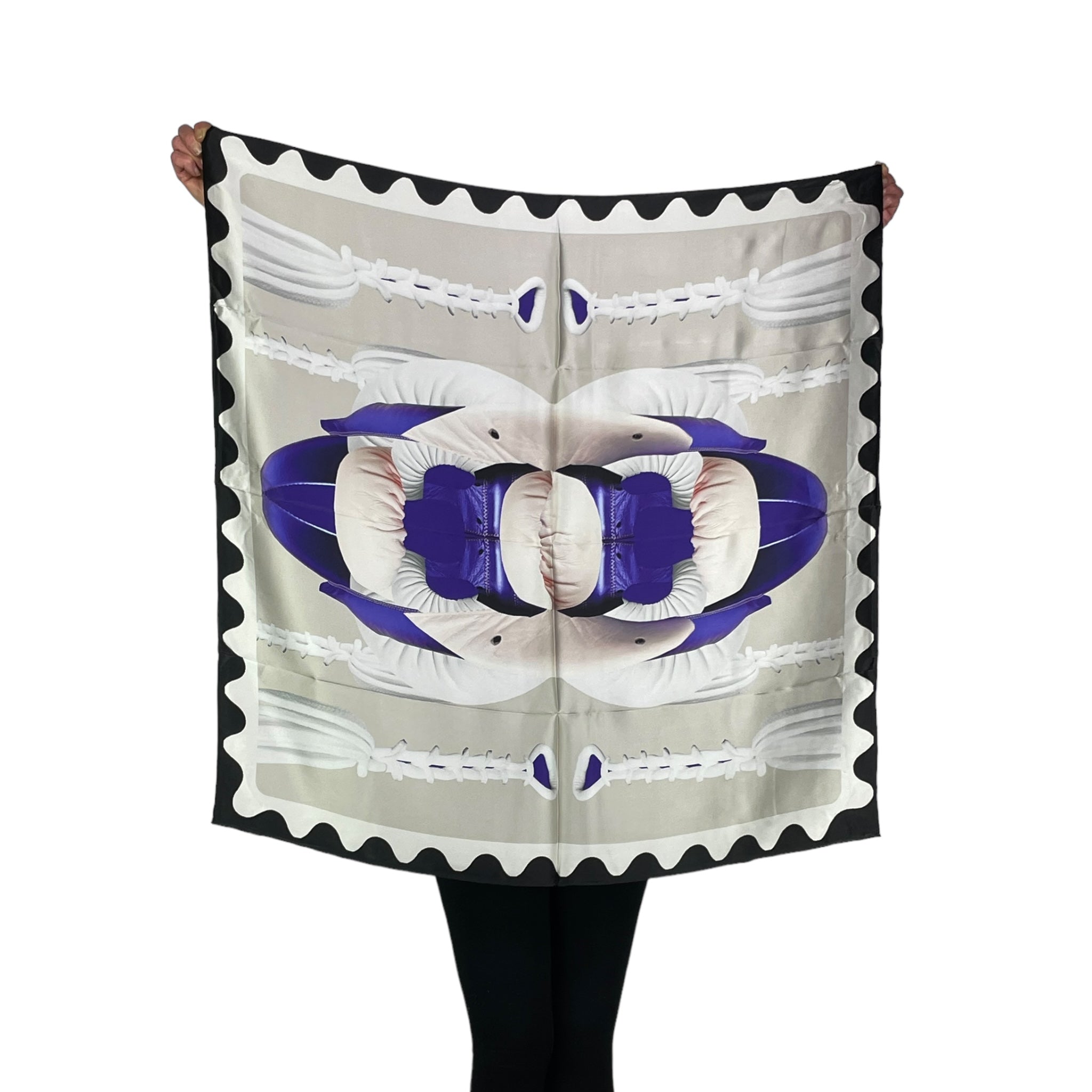 BOXING SILK SCARF - MATCH BEIGE GLOVES – MIO
