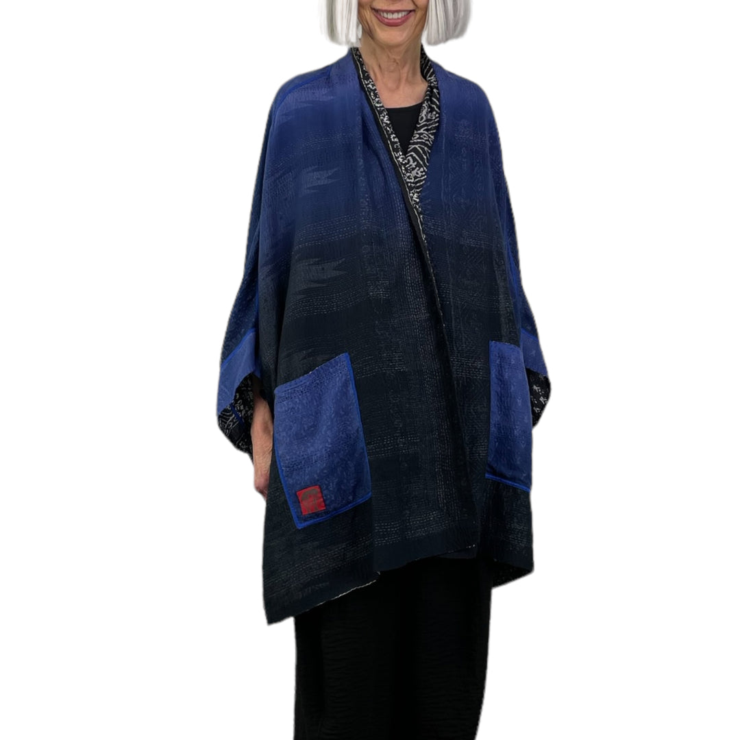 DOUBLE COLLAR PONCHO