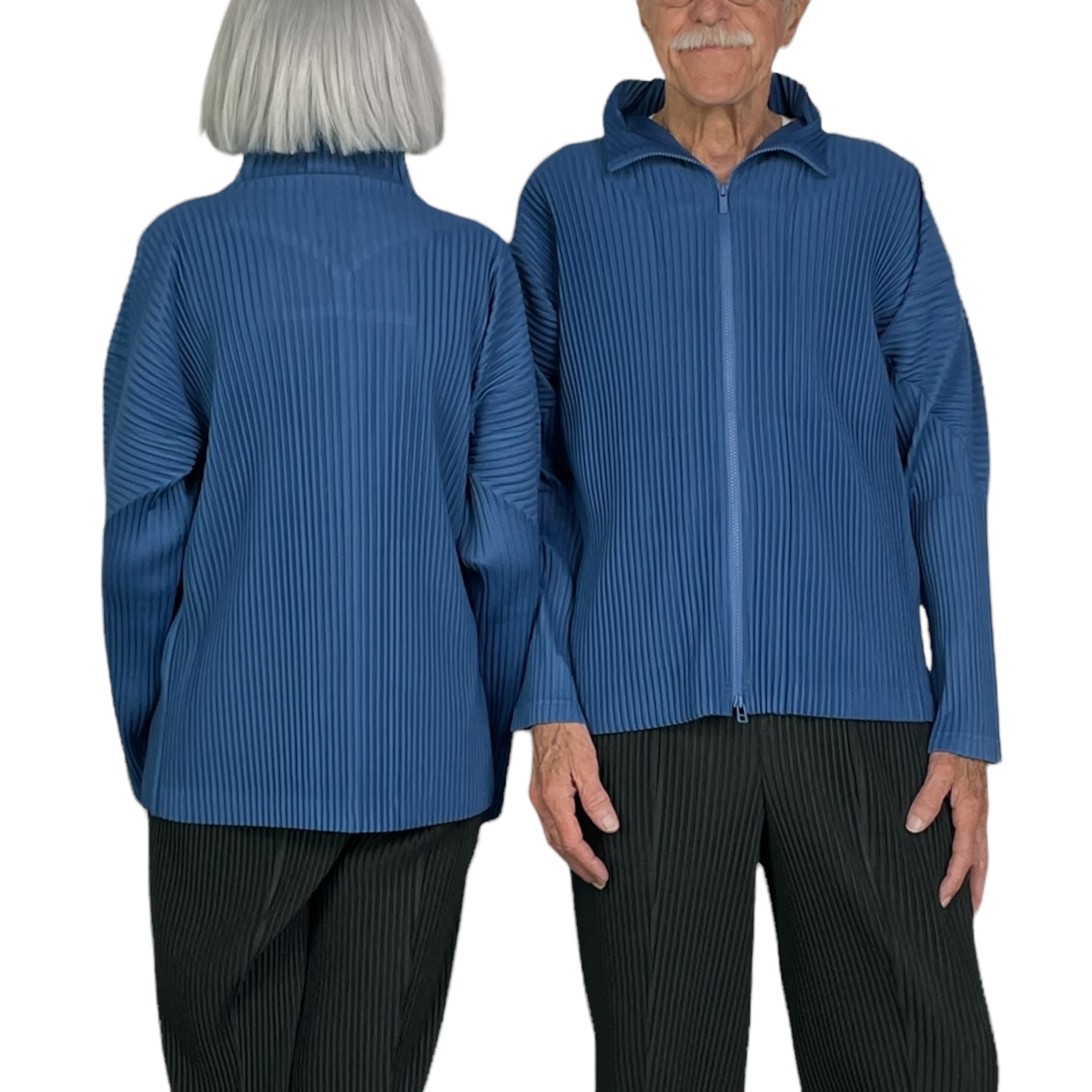 NWOT PLEATS PLEASE ISSEY MIYAKE Zip Collared Jacket, Size XL