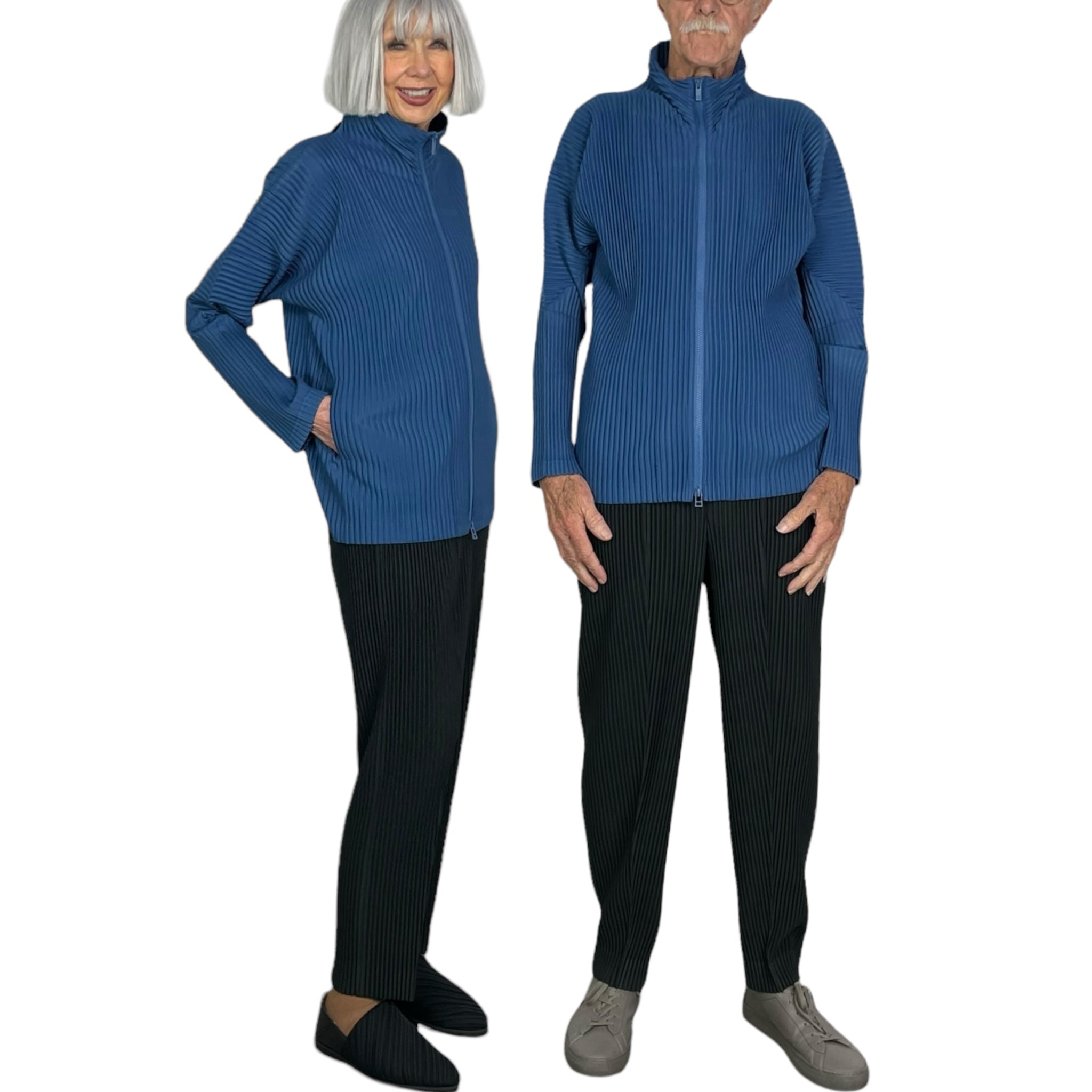 PLEATS PLEASE オリーブ色ジップアップジャケット MERRY BICOLOR – ISSEY MIYAKE ONLINE STORE