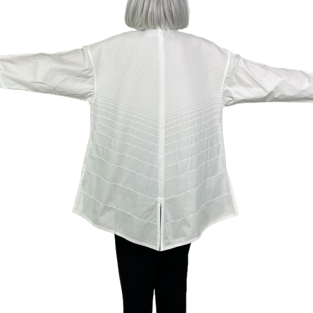 HI-LO BROADCLOTH LONG SHIRT