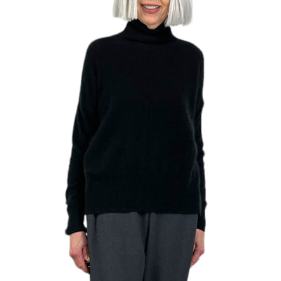 CASHMERE/RACCOON TURTLENECK