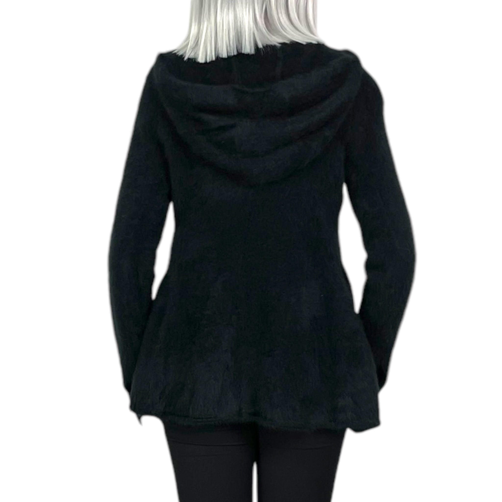 RACCOON KNIT HOODED CARDIGAN – MIO