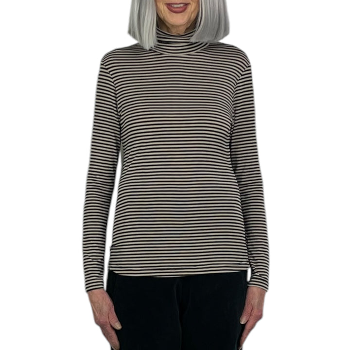 BAOBAB STRIPED TURTLENECK TEE