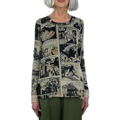 COMIC PRINT MESH TEE