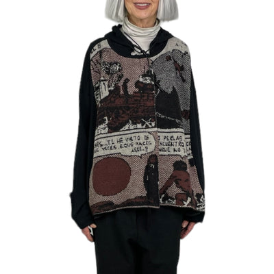 COMIC PRINT HOODIE JACKET