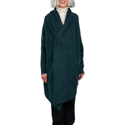 SWEATER KNIT COAT W/PIN