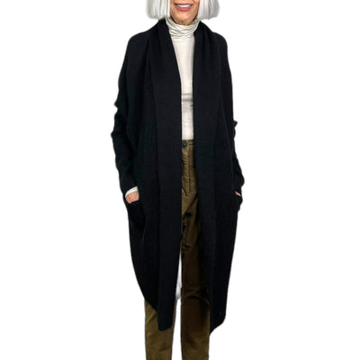 SWEATER KNIT COAT W/PIN