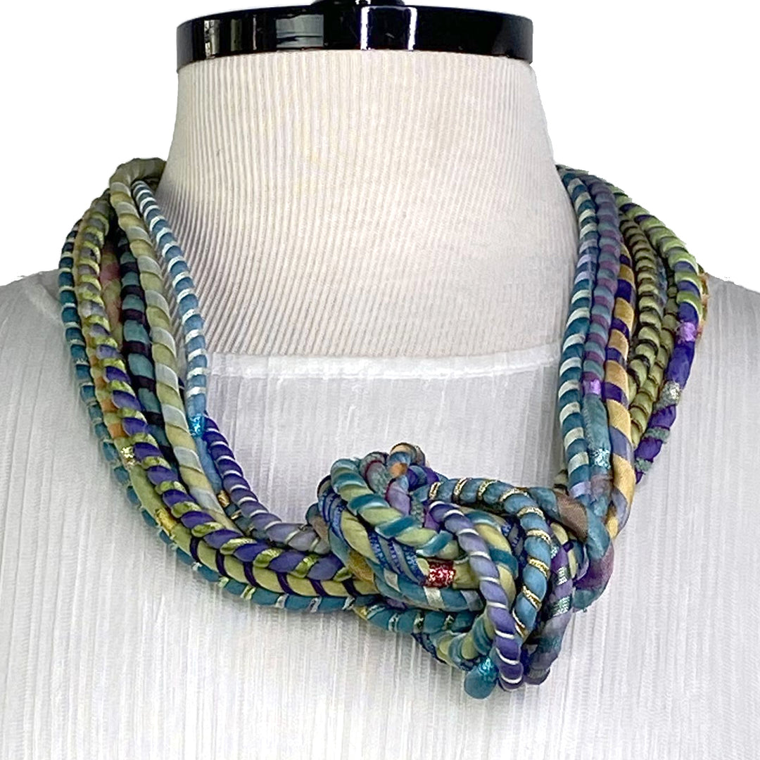 8-STRAND SILK ROPE NECKLACE