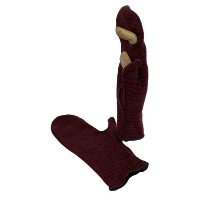 STRIPED BUCANEVE MITTENS