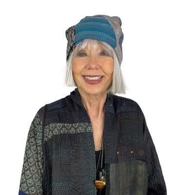 VINTAGE SILK PATCHWORK HAT