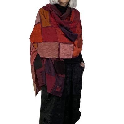 TONAL TILE PATCH SHAWL