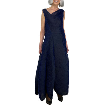 DIAGONAL V-NECK DRESS