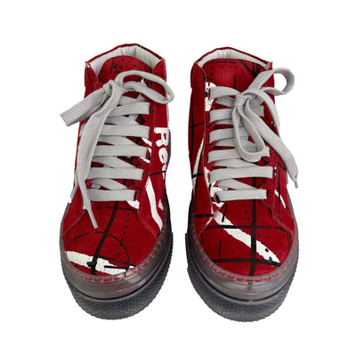 PRINT MID-TOP SNEAKER